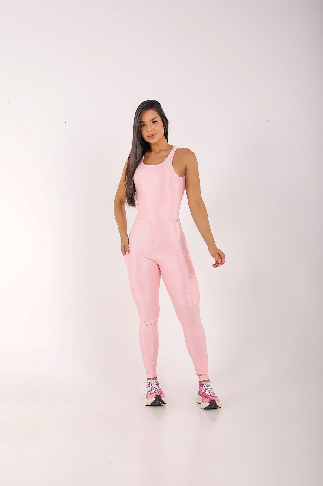 macacao Fitness Open Back Bicolor